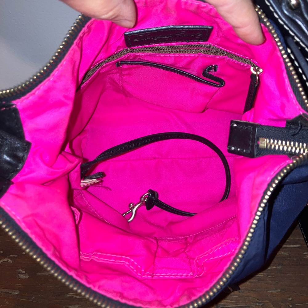 2000s Dooney & Bourke Dillen Hobo Nylon Shoulder Bag - Picture 7 of 10